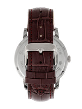 Load image into Gallery viewer, Reign Belfour Automatic Skeleton Leather-Band Watch - Silver/Brown - REIRN3602