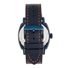 Load image into Gallery viewer, Reign Napoleon Automatic Semi-Skeleton Leather-Band Watch - Navy - REIRN5807