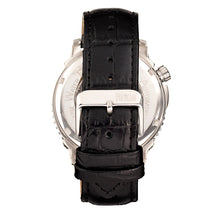 Load image into Gallery viewer, Reign Bauer Automatic Semi-Skeleton Leather-Band Watch - Silver/White - REIRN6001
