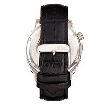 Load image into Gallery viewer, Reign Bauer Automatic Semi-Skeleton Leather-Band Watch - Silver/White - REIRN6001