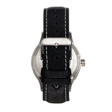 Load image into Gallery viewer, Reign Henry Automatic Canvas-Overlaid Leather-Band Watch w/Date - Gunmetal - REIRN6203