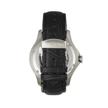 Load image into Gallery viewer, Reign Dantes Automatic Skeleton Dial Leather-Band Watch - Silver/Black - REIRN4704