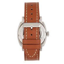 Load image into Gallery viewer, Reign Napoleon Automatic Semi-Skeleton Leather-Band Watch - Silver/Brown - REIRN5803
