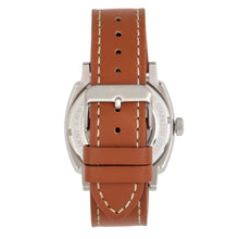 Load image into Gallery viewer, Reign Napoleon Automatic Semi-Skeleton Leather-Band Watch - Silver/Brown - REIRN5803
