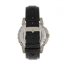 Load image into Gallery viewer, Reign Philippe Automatic Skeleton Leather-Band Watch - Black/Silver - REIRN4604
