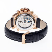 Load image into Gallery viewer, Reign Goliath Automatic Leather-Band Watch - Rose Gold/Silver - REIRN3306