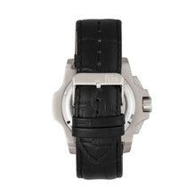 Load image into Gallery viewer, Reign Commodus Automatic Skeleton Leather-Band Watch - Silver/Black - REIRN4002
