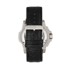 Load image into Gallery viewer, Reign Commodus Automatic Skeleton Leather-Band Watch - Silver - REIRN4001