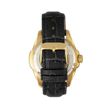 Load image into Gallery viewer, Reign Henley Automatic Semi-Skeleton Leather-Band Watch - Gold/Black - REIRN4505