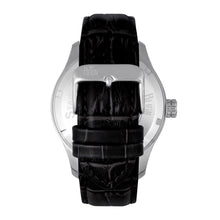 Load image into Gallery viewer, Reign Bhutan Leather-Band Automatic Watch - Silver/Black - REIRN1602
