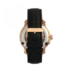 Load image into Gallery viewer, Reign Matheson Automatic Skeleton Dial Leather-Band Watch - Black/Rose Gold - REIRN5306