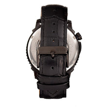 Load image into Gallery viewer, Reign Bauer Automatic Semi-Skeleton Leather-Band Watch - Black - REIRN6007