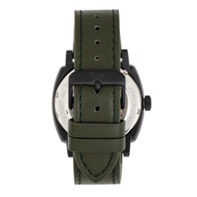 Load image into Gallery viewer, Reign Napoleon Automatic Semi-Skeleton Leather-Band Watch - Black/Green - REIRN5806