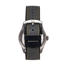 Load image into Gallery viewer, Reign Elijah Automatic Rubber Inlaid Leather-Band Watch W/Date - Grey - REIRN6502