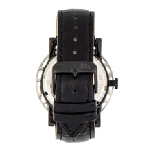 Load image into Gallery viewer, Reign Stavros Automatic Skeleton Leather-Band Watch - Silver/Charcoal - REIRN3704