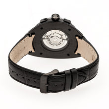 Load image into Gallery viewer, Reign Ronan Automatic Leather-Band Watch w/Day/Date - Black - REIRN3405