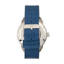 Load image into Gallery viewer, Reign Lafleur Automatic Leather-Band Watch w/Date - Silver/Blue - REIRN5403
