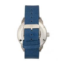 Load image into Gallery viewer, Reign Lafleur Automatic Leather-Band Watch w/Date - Silver/Blue - REIRN5403