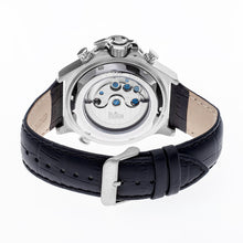 Load image into Gallery viewer, Reign Goliath Automatic Leather-Band Watch - Silver/Black - REIRN3302