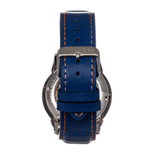 Load image into Gallery viewer, Reign Monterey Skeletonized Leather-Band Watch - Blue - REIRN6403