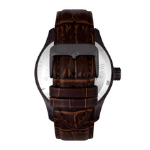 Load image into Gallery viewer, Reign Bhutan Leather-Band Automatic Watch - Black/Brown - REIRN1604