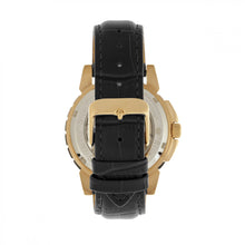 Load image into Gallery viewer, Reign Philippe Automatic Skeleton Leather-Band Watch - Gold/Black - REIRN4605