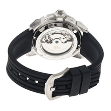 Load image into Gallery viewer, Reign Rothschild Automatic Semi-Skeleton Watch w/Day/Date - Silver/Black - REIRN1302