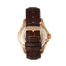 Load image into Gallery viewer, Reign Henley Automatic Semi-Skeleton Leather-Band Watch - Rose Gold/Brown - REIRN4506