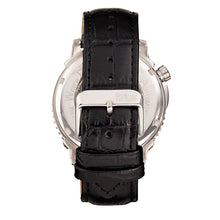 Load image into Gallery viewer, Reign Bauer Automatic Semi-Skeleton Leather-Band Watch - Silver/Black - REIRN6002