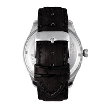Load image into Gallery viewer, Reign Gustaf Automatic Leather-Band Watch - Black/Silver - REIRN1501