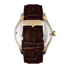 Load image into Gallery viewer, Reign Gustaf Automatic Leather-Band Watch - Brown/Gold - REIRN1502