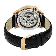 Load image into Gallery viewer, Reign Xavier Automatic Skeleton Leather-Band Watch - Rose Gold/Black - REIRN3906