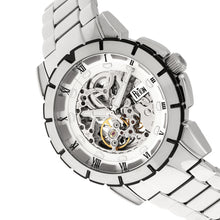 Load image into Gallery viewer, Reign Philippe Automatic Skeleton Bracelet Watch - Silver/White - REIRN4601