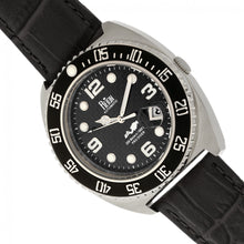 Load image into Gallery viewer, Reign Quentin Automatic Pro-Diver Leather-Band Watch w/Date - Silver - REIRN4905