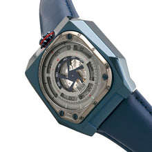 Load image into Gallery viewer, Reign Asher Automatic Sapphire Crystal Leather-Band Watch - Blue - REIRN5105