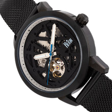 Load image into Gallery viewer, Reign Rudolf Automatic Skeleton Bracelet Watch - Black - REIRN5906