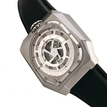Load image into Gallery viewer, Reign Asher Automatic Sapphire Crystal Leather-Band Watch - Silver/Black - REIRN5101