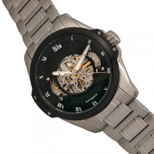 Load image into Gallery viewer, Reign Henley Automatic Semi-Skeleton Bracelet Watch - Silver/Black - REIRN4502