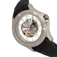 Load image into Gallery viewer, Reign Dantes Automatic Skeleton Dial Leather-Band Watch - Silver - REIRN4703
