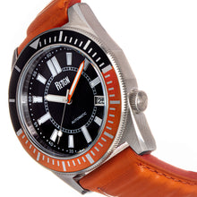 Load image into Gallery viewer, Reign Francis Leather-Band Watch w/Date - Black/Orange - REIRN6305