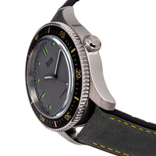 Load image into Gallery viewer, Reign Elijah Automatic Rubber Inlaid Leather-Band Watch W/Date - Grey - REIRN6502