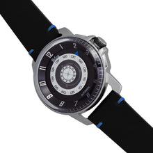 Load image into Gallery viewer, Reign Monarch Automatic Domed Leather-Band Watch - Silver/Black - REIRN5201