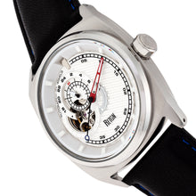 Load image into Gallery viewer, Reign Astro Semi-Skeleton Leather-Band Watch - Silver/Black - REIRN5501