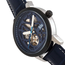Load image into Gallery viewer, Reign Rudolf Automatic Skeleton Leather-Band Watch - Navy - REIRN5905
