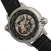 Load image into Gallery viewer, Reign Thanos Automatic Leather-Band Watch - Silver/Black - REIRN2101