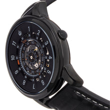 Load image into Gallery viewer, Reign Monterey Skeletonized Leather-Band Watch - Black/Grey - REIRN6404