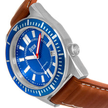 Load image into Gallery viewer, Reign Francis Leather-Band Watch w/Date- -Brown/Blue - REIRN6304