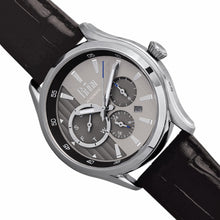 Load image into Gallery viewer, Reign Gustaf Automatic Leather-Band Watch - Black/Silver - REIRN1501