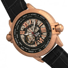 Load image into Gallery viewer, Reign Thanos Automatic Leather-Band Watch - Rose Gold/Black - REIRN2107