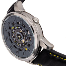 Load image into Gallery viewer, Reign Monterey Skeletonized Leather-Band Watch - Grey - REIRN6401